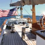 Classic Sailing Yacht Columbia Aft Deck