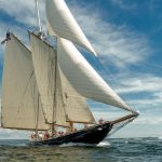 Classic Sailing Yacht Columbia Bow