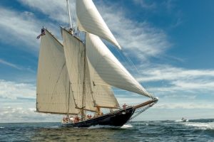 Classic Sailing Yacht Columbia Bow
